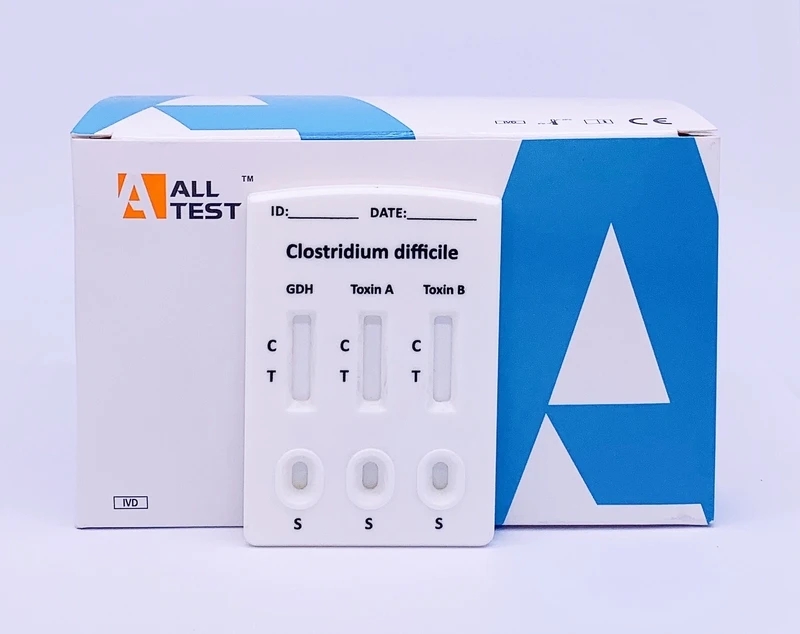 ICDT-625B Alltest Clostridium difficile Toxin A +Toxin B Combo Rapid Test Cassette (10T)
