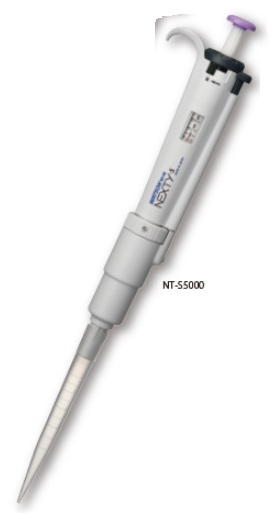 NT-S5000 NEXTY-S5000 Single Channel Pipette, 500-5000uL 1pc/box